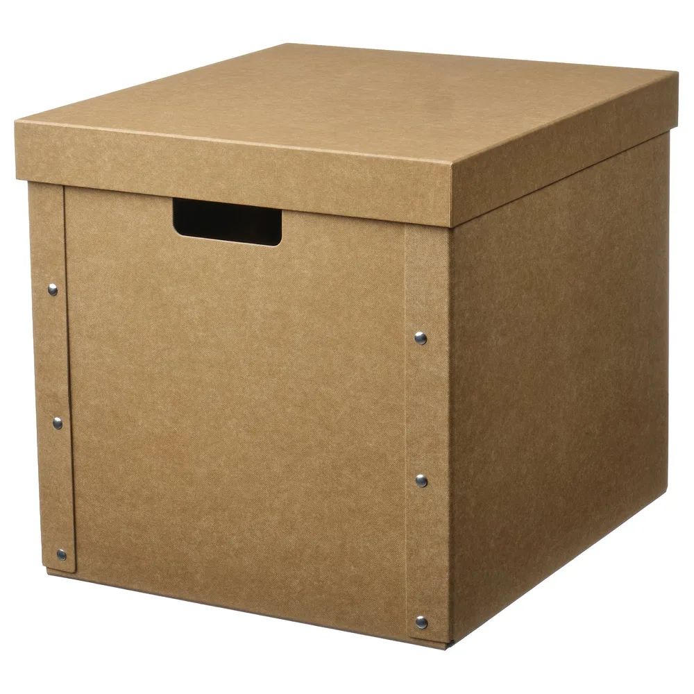 IKEA GÄRDESGÅRD (ИКЕА ГЭРДЕСГОРД) — Коробка с крышкой, натуральный 32х35х31 см