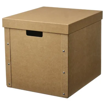 IKEA GÄRDESGÅRD (ИКЕА ГЭРДЕСГОРД) — Коробка с крышкой, натуральный 32х35х31 см