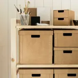 IKEA GÄRDESGÅRD (ИКЕА ГЭРДЕСГОРД) — Коробка с крышкой, натуральный 32х35х31 см — фото 2