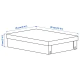IKEA GÄRDESGÅRD (ИКЕА ГЭРДЕСГОРД) — Коробка с крышкой, натуральный 25х35х8 см — фото 6