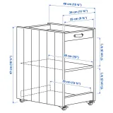 IKEA BRYTNING (ИКЕА БРИТНИНГ) — Тумба, белый 29х40х47 см — фото 4