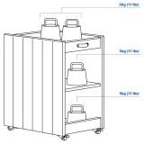 IKEA BRYTNING (ИКЕА БРИТНИНГ) — Тумба, белый 29х40х47 см — фото 5