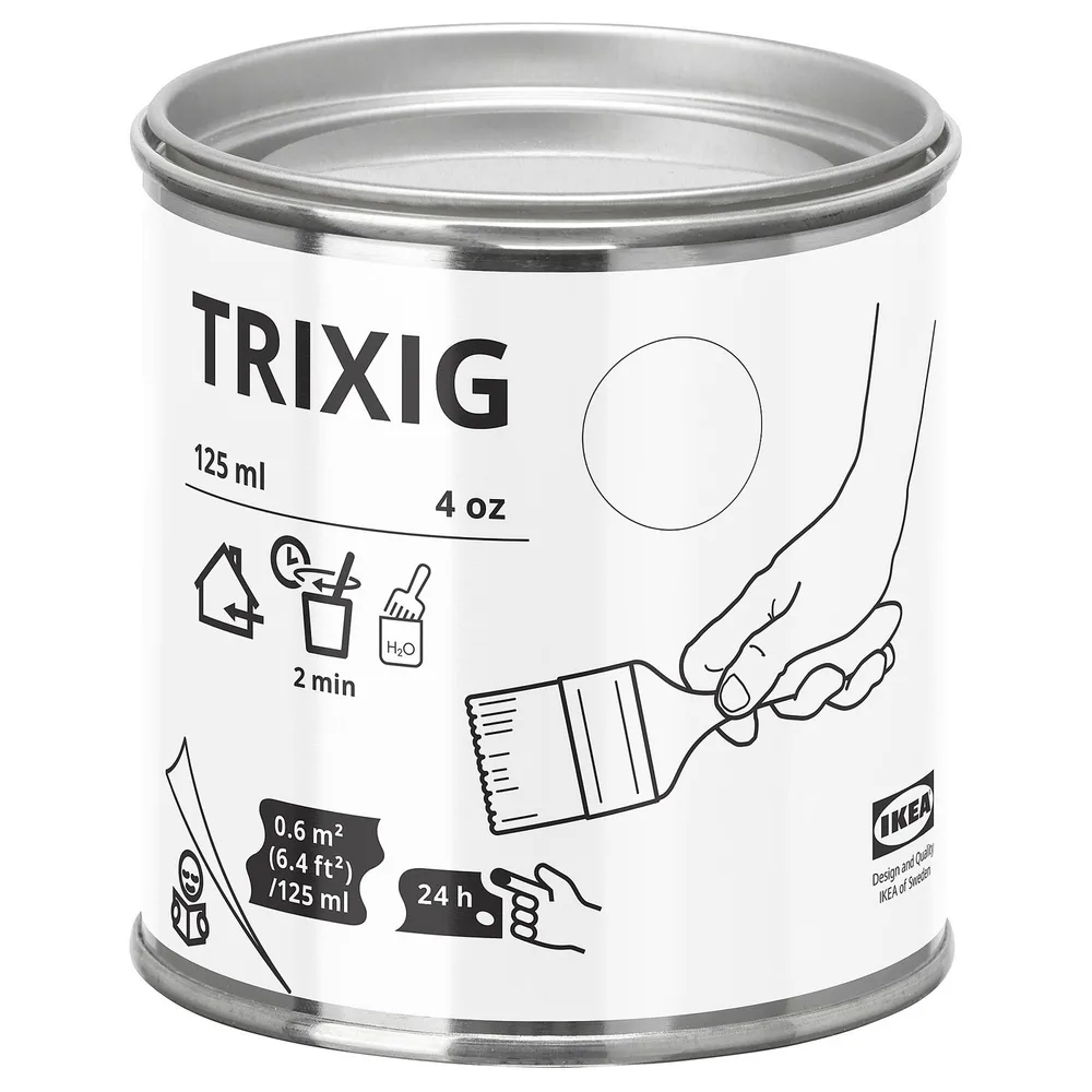 IKEA TRIXIG (ИКЕА ТРИКСИГ) — Краска, белый 125 мл