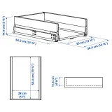 IKEA KNIVSHULT (ИКЕА КНИВСХУЛТ) — Ящик, средний, тёмно-серый 40х60 см — фото 5