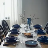IKEA GLADELIG (ИКЕА ГЛАДЕЛИГ) — Тарелка глубокая, синий 21 см — фото 4