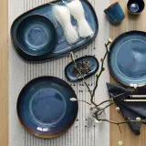IKEA GLADELIG (ИКЕА ГЛАДЕЛИГ) — Тарелка глубокая, синий 21 см — фото 6