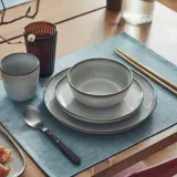 IKEA GLADELIG (ИКЕА ГЛАДЕЛИГ) — Тарелка десертная, серый 20 см — фото 5