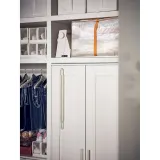 IKEA PÄRKLA (ИКЕА ПЭРКЛА) — Контейнер для одежды/белья, белый 55x49x30 см — фото 6