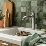 IKEA TAKSJÖN (ИКЕА ТАКШЁН) — Смеситель кухонный с верхней рукояткой, стальной — фото 2