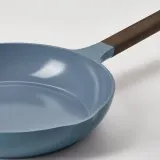 IKEA KLIPPFISK (ИКЕА КЛИППФИСК) — Сковорода с антипригарным покрытием/дерево, тёмный серо-синий, 24 см — фото 5