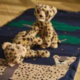 IKEA SANDLÖPARE (ИКЕА САНДЛЁПАРЕ) — Мягкая игрушка, гепардёнок, бежевый, 24 см — фото 4