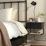 IKEA GRÅFJÄLLET (ИКЕА ГРОФЙЭЛЛЕТ) — Прикроватная тумба настенная, антрацит, 42x29x31 см — фото 2