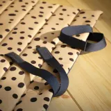 IKEA SANDLÖPARE (ИКЕА САНДЛЁПАРЕ) — Коврик стёганый, тёмно-синий/гепард саванна, 60x140 см — фото 5