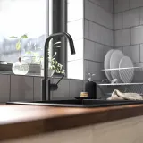 IKEA ÄLMAREN (ИКЕА ЭЛМАРЕН) — Смеситель кухонный, чёрный — фото 4