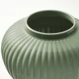 IKEA PELARBJÖRK (ИКЕА ПЕЛАРБЙЁРК) — Ваза, серо-зелёная 20 см — фото 5