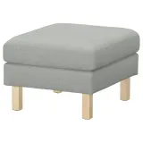 IKEA SALTSJÖBADEN (ИКЕА САЛТШЁБАДЕН) — Чехол на пуф, Тонеруд серый — фото 2