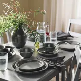 IKEA DAGGASTER (ИКЕА ДАГГАСТЕР) — Кружка, в горошек/серая 40 cl — фото 5