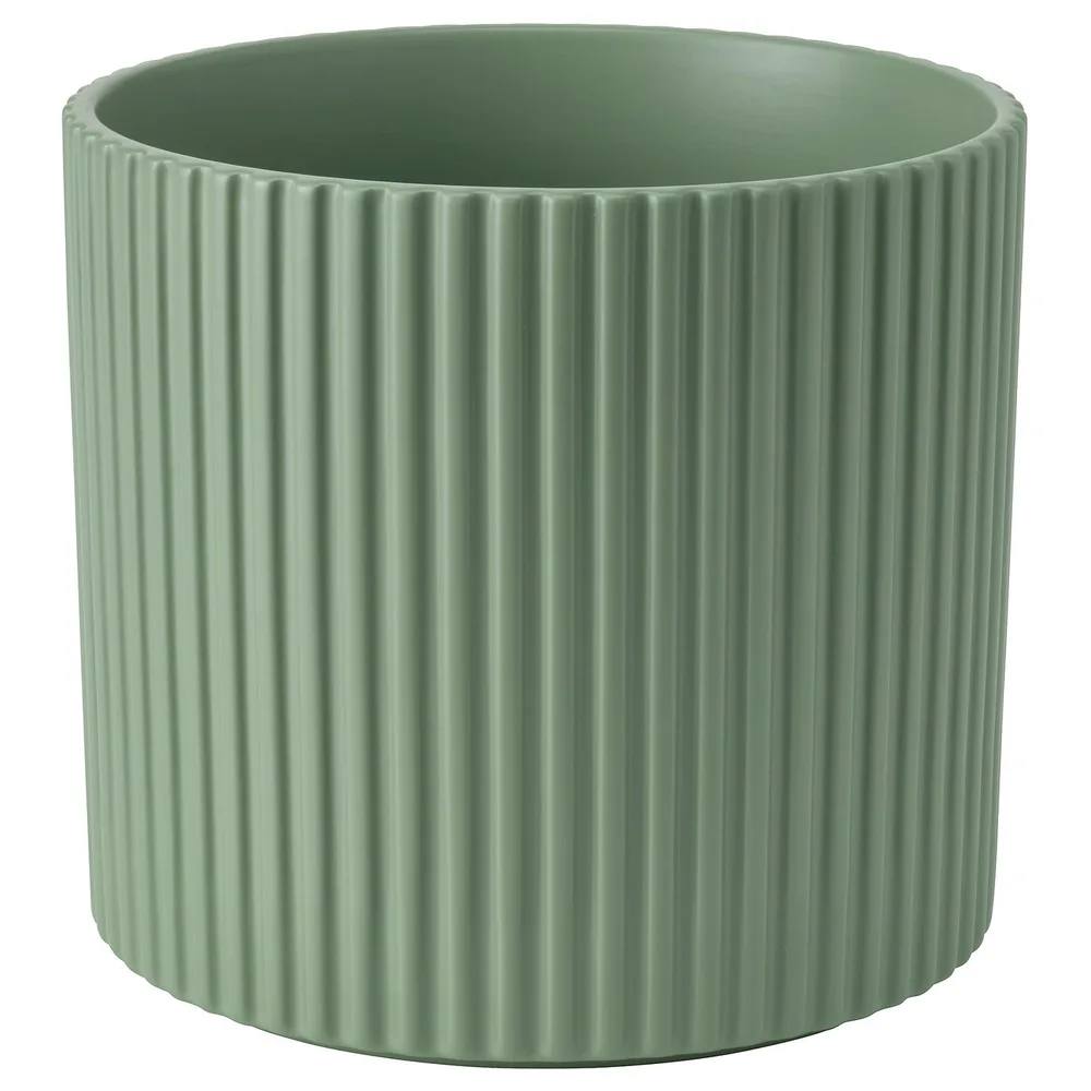 IKEA DAKSJUS (ИКЕА ДАКСЙУС) — Кашпо, светло-зелёный 15 см