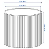IKEA DAKSJUS (ИКЕА ДАКСЙУС) — Кашпо, светло-зелёный 15 см — фото 5