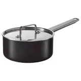 IKEA GULDÖRING (ИКЕА ГУЛДЁРИНГ) — Кастрюля с крышкой, антипригарное покрытие/нержавеющая сталь чёрно-серый 2 л — фото 1