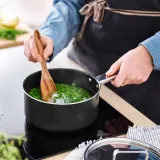 IKEA GULDÖRING (ИКЕА ГУЛДЁРИНГ) — Кастрюля с крышкой, антипригарное покрытие/нержавеющая сталь чёрно-серый 2 л — фото 2