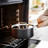 IKEA GULDÖRING (ИКЕА ГУЛДЁРИНГ) — Кастрюля с крышкой, антипригарное покрытие/нержавеющая сталь чёрно-серый 2 л — фото 3
