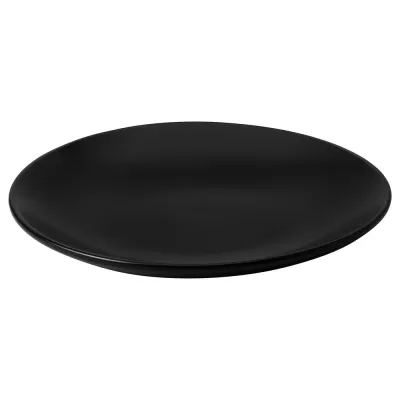 IKEA FÄRGKLAR (ИКЕА ФЭРГКЛАР) — Тарелка десертная, матовая тёмно-серая 20 см