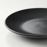 IKEA FÄRGKLAR (ИКЕА ФЭРГКЛАР) — Тарелка десертная, матовая тёмно-серая 20 см — фото 3
