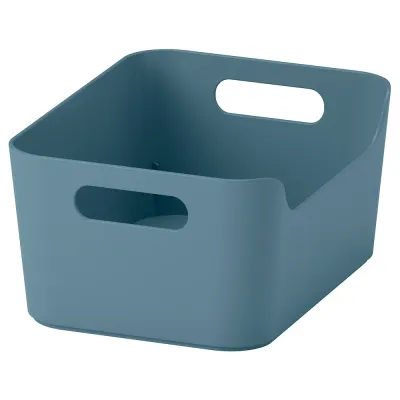 IKEA UPPDATERA (ИКЕА УППДАТЕРА) — Контейнер, серо-голубой 24x17 см