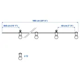 IKEA SVARTRÅ (ИКЕА СВАРТРО) — Гирлянда светодиодная, 12 лампочек, для улицы чёрная — фото 4