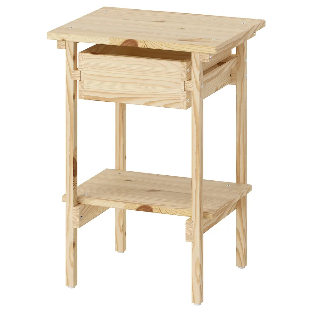 IKEA KRONÖREN (ИКЕА КРОНЁРЕН) — Тумба прикроватная, сосна 39x32x55 см
