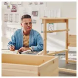 IKEA KRONÖREN (ИКЕА КРОНЁРЕН) — Тумба прикроватная, сосна 39x32x55 см — фото 7