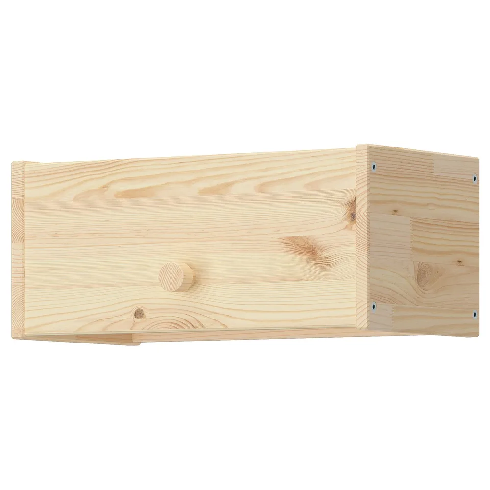 IKEA RAGGBERG (ИКЕА РАГГБЕРГ) — Вешалка для одежды с полкой, сосна 40x21x17 см