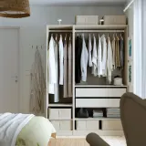 IKEA PURRPINGLA (ИКЕА ПУРРПИНГЛА) — Контейнер для одежды/постельного белья, ткань/бежевый 43х53х19 см — фото 4