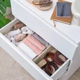 IKEA PURRPINGLA (ИКЕА ПУРРПИНГЛА) — Коробка, 3 шт., ткань/бежевый 20х38х12 см — фото 4