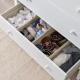 IKEA PURRPINGLA (ИКЕА ПУРРПИНГЛА) — Коробка, 3 шт., ткань/бежевый 20х38х12 см — фото 6
