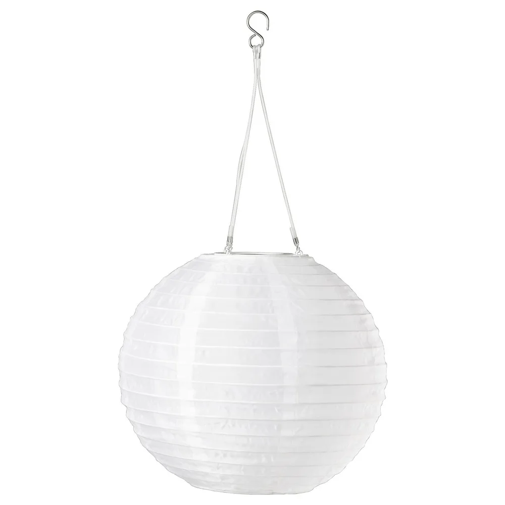 IKEA SOLVINDEN (ИКЕА СОЛВИНДЕН) — Подвесной светильник на солнечной энергии, LED, для улицы/шар белый 30 см