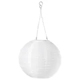 IKEA SOLVINDEN (ИКЕА СОЛВИНДЕН) — Подвесной светильник на солнечной энергии, LED, для улицы/шар белый 30 см — фото 1