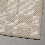 IKEA NATTÅG (ИКЕА НАТТОГ) — Коврик для кухни, бежевый/в клетку 45х120 см — фото 3