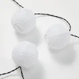 IKEA SOLVINDEN (ИКЕА СОЛВИНДЕН) — Гирлянда LED, 12 лампочек, на батарейках белый — фото 1