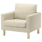 IKEA SALTSJÖBADEN (ИКЕА САЛТШЁБАДЕН) — Чехол для кресла, Фридтуна светло-бежевый — фото 2