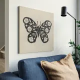 IKEA GRÖNMES (ИКЕА ГРЁНМЕС) — Картина, бабочка 56x56 см — фото 3