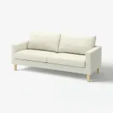 IKEA SALTSJÖBADEN (ИКЕА САЛТШЁБАДЕН) — Чехол для 3-местного дивана, Гуннаред бежевый — фото 2