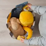 IKEA NICKY (ИКЕА НИКИ) — Сумка, чёрный белый/в полоску — фото 4