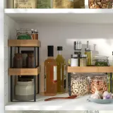 IKEA NÅLBLECKA (ИКЕА НОЛБЛЕКА) — Органайзер для кухонной столешницы, металл/бамбук 23x13x15 см — фото 5