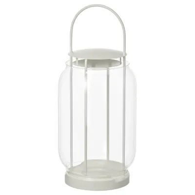 IKEA TOFSAND (ИКЕА ТОФСАНД) — Фонарь для свечей-столбиков, для дома/улицы, белый 44 см