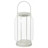 IKEA TOFSAND (ИКЕА ТОФСАНД) — Фонарь для свечей-столбиков, для дома/улицы, белый 44 см — фото 1