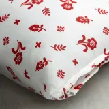 IKEA TÅGSÄCKMAL (ИКЕА ТОГСЭКМАЛ) — Чехол на подушку, белый/цветочный узор 50х50 см — фото 4