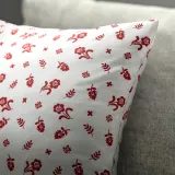 IKEA TÅGSÄCKMAL (ИКЕА ТОГСЭКМАЛ) — Чехол на подушку, белый/цветочный узор 50х50 см — фото 5
