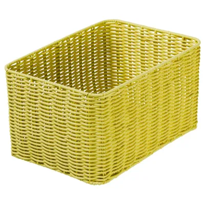 IKEA DJURTRÄNARE (ИКЕА ДЙУРТРЭНАРЕ) — Корзина, светло-жёлтый 25х35х19 см